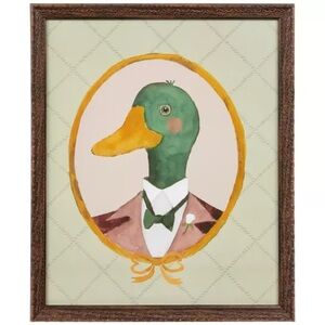 Mallard With Bowtie Wood Wall Decor